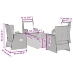 vidaXL Salon de jardin avec coussins 5 Pièces beige résine tressée