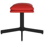 vidaXL Repose-pied Rouge bordeaux 60x60x36 cm Similicuir
