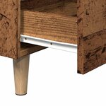 vidaXL Table de chevet vieux bois 40x35x69 cm bois d’ingénierie