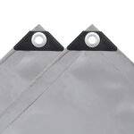 vidaXL Bâche 650 g / m² 6 x 8 m Gris