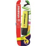 Surligneur boss original rechargeable pointe biseautée 2-5 mm jaune stabilo