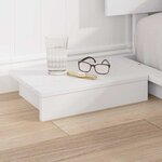 vidaXL Cadre de lit Blanc 200 x 200 cm bois