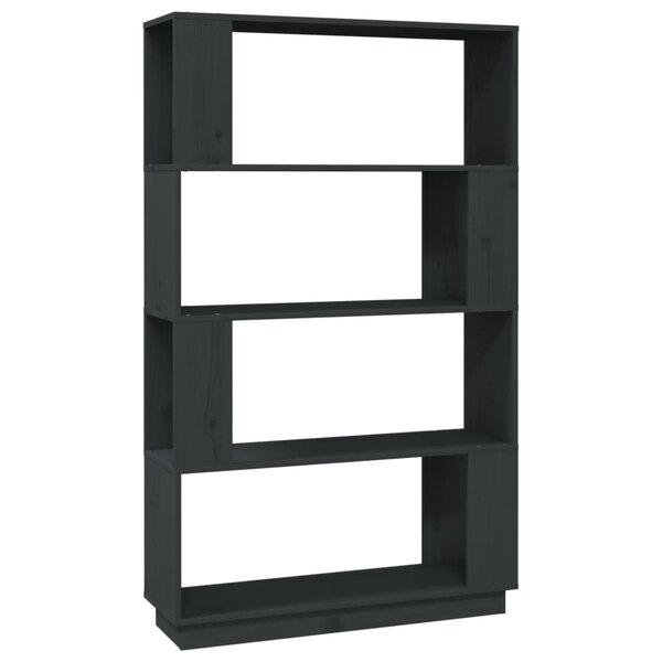 vidaXL Bibliothèque/Séparateur de pièce Gris 80x25x132 cm Pin massif