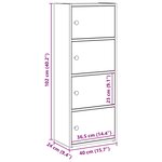 vidaXL Bibliothèque chêne artisanal 40x24x102 cm bois d'ingénierie