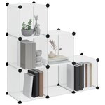 vidaXL Cubes de rangement 6 Pièces Transparent PP