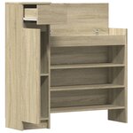 vidaXL Armoire à chaussures chêne sonoma bois d'ingénierie