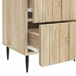 vidaXL Cabinet de chevet avec tiroir Chêne Sonoma 43 x 34 5 x 49 5 cm