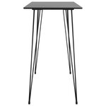 vidaXL Table de bar Noir 120x60x105 cm