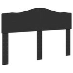 vidaXL Cadre de lit Noir 150 x 200 cm Bois de pin massif