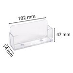 Distributeur De Cartes De Visite 1 Case - Cristal - X 16 - Exacompta