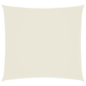 vidaXL Voile de parasol tissu oxford carré 6x6 m crème