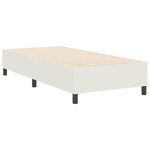 vidaXL Lit à ressorts Crème 100 x 200 cm Tissu en velours côtelé