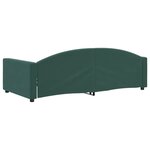 vidaXL Lit de repos sans matelas vert foncé 100x200 cm velours