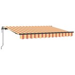 vidaXL Auvent Rétractable Jaune 350 x 200 cm tissu