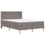 vidaXL Cadre de lit 140 x 200 cm Taupe