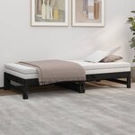 vidaXL Lit coulissant 2x(90x190) cm Bois de pin massif