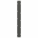 vidaXL Pieds de table à manger en forme de V 3 pièces Anthracite 90 x (72-73 3) cm Acier