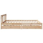 vidaXL Cadre de lit sans matelas 180x200 cm bois massif de pin