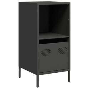 vidaXL Buffet noir 35x39x73 5 cm acier laminé à froid
