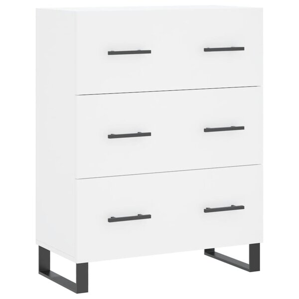 vidaXL Buffet blanc 69 5x34x90 cm bois d'ingénierie