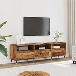 vidaXL Meuble TV vieux bois 150x30x44 5 cm bois d'ingénierie