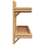 vidaXL Étagère Murale avec étagère Marron 75 x 26 x 60 cm Bambou