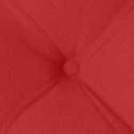 vidaXL Coussins de siège 2 Pièces Rouge 40 x 40 x 6 cm tissu