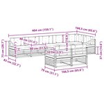 vidaXL Ensemble de canapés d'extérieur 8 Pièces Naturel et Beige