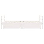 vidaXL Cadre de lit pour enfant tiroirs blanc 80x160cm bois pin massif