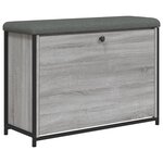 vidaXL Banc à chaussures tiroir rabattable chêne sonoma 82x32x56 cm