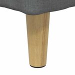 vidaXL Ottoman avec rangement Gris foncé 40 x 40 x 45 cm tissu