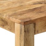 vidaXL Table à manger Bois de manguier massif 82x80x76 cm