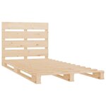 vidaXL Cadre de lit sans matelas 100x200 cm bois massif de pin