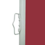 vidaXL Auvent latéral rétractable de patio 600x160 cm rouge