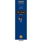 Bandes Klemmfix double soudure 210 x 52 mm pour timbres-poste. Fond - Noir