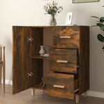 vidaXL Buffet chêne fumé 69 5x34x90 cm bois d'ingénierie