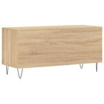 vidaXL Armoire à disques chêne sonoma 100x38x48 cm bois d'ingénierie
