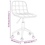 vidaXL Chaises pivotantes à manger lot de 2 vert foncé velours