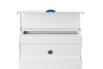 Boîte aux Lettres en Acier  Tondo M E6731-BLU  Serrure Protégée  Anti-pluie