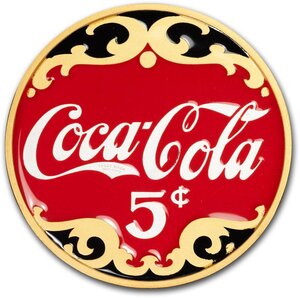 Pièce de monnaie en Argent g 62.2 (2 oz) Millésime Coca Cola COCA COLA LOGO