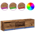 vidaXL Meuble TV Bois ancien 165 x 34 x 40 cm Bois d'ingénierie