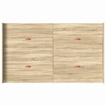 vidaXL Cadre de lit avec rangement Chêne sonoma 120 x 190 cm