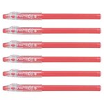Stylo Roller FRIXION ball Sticks Pointe Moyenne Rose Corail x 6 PILOT