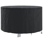 vidaXL Housse pour meubles 157 x 157 x 71 cm Tissu Oxford 210D Rond
