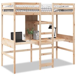 vidaXL Cadre de lit superposé sans matelas 90x190cm bois de pin massif