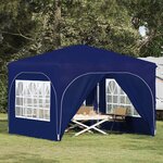 vidaXL Tente de fête pop-up 290 x 290 x 245 cm Bleu