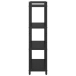 vidaXL Étagère Chêne noir 80 x 30 x 120 cm Bois d'ingénierie