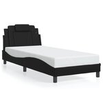 vidaXL Cadre de lit sans matelas noir 80x200 cm similicuir