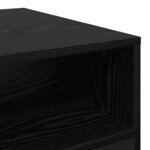 vidaXL Table basse Chêne noir 90 x 55 x 42.5 cm Bois d'ingénierie