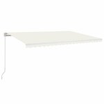 vidaXL Auvent manuel rétractable 500x300 cm Crème